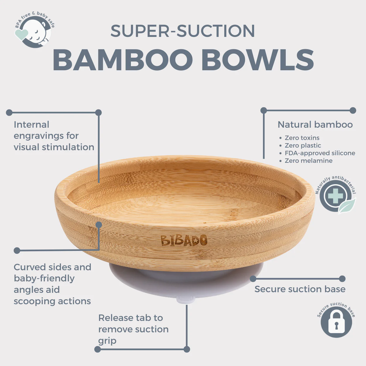Bamboo Suction Bowl - Image 3