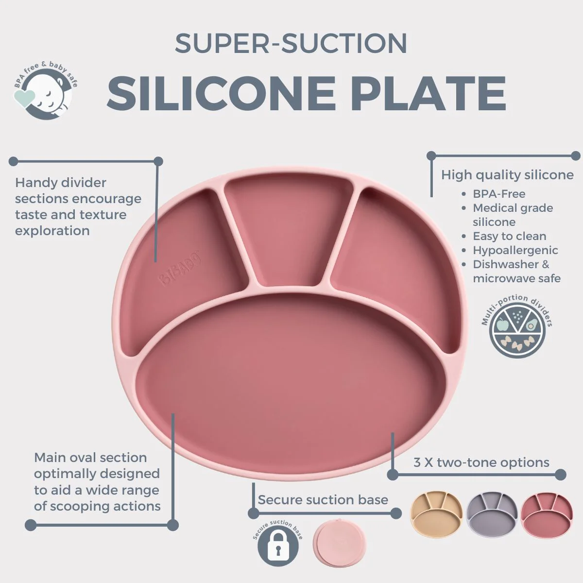 Silicone Suction Divider Plate - Image 3